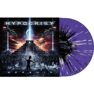Hypocrisy - Worship (Purple White & Black Splatter)