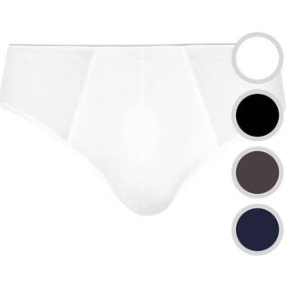 HANRO Herren Slip blau Baumwolle & Mix unifarben