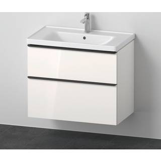 Duravit D-Neo sæt (skab+vask), hvid højglans, 2-skuffer, 800 mm