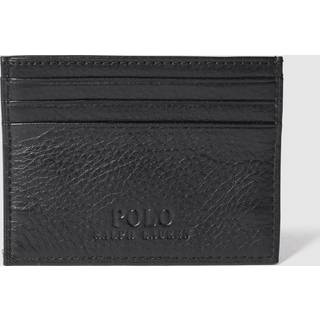 Polo Ralph Lauren Pebbled Leather Credit Card Holder Black