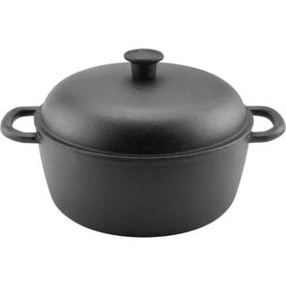 Støbejernsgryde med låg 4 liter