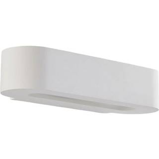 Lindby væglampe Fioni, hvid, gips, G9, 6,5 cm, kan males