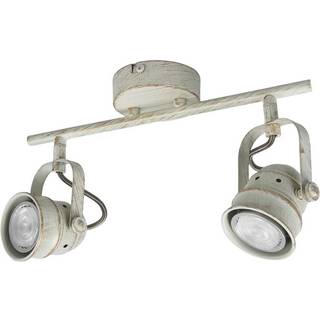 Lindby loftspot Leonor, 2 lyskilder, hvid, metal, 32 cm