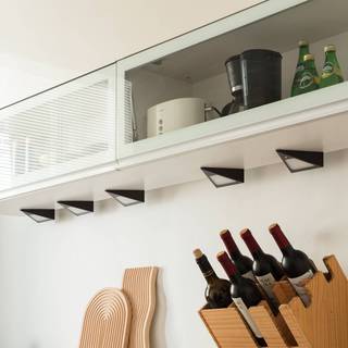 Prios Odia LED-underskabsbelysning, sort, sæt med 5 stk