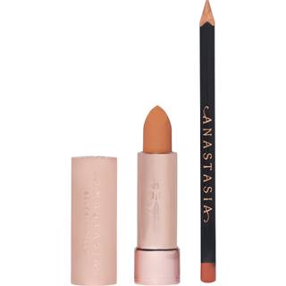 Anastasia Beverly Hills Velvet-Matte Lip Duo Gavesæt til læber Skygge Warm Taupe & Warm Taupe