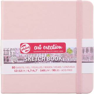 Hardcover Sketchbook - Pastel Pink 12 x 12 cm