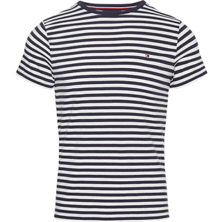 Tommy Hilfiger Herren T-Shirt blau gestreift Slim Fit