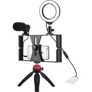 Puluz Live broadcast kit tripod mount + LED lamp + phone clamp