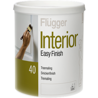 Fyldig Træmaling - Interior Easy Finish 40 Flügger 0,75 L Råhvid S0500-N