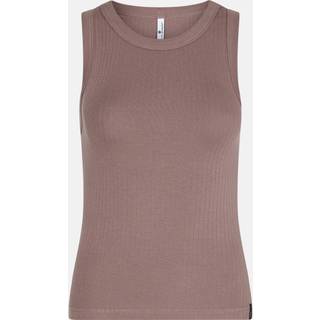 JBS of Denmark Women bambus "Rib" top i brune nuancer til kvinder