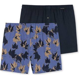 Schiesser 2-pak Fun Prints Boxer Shorts - Lt blue w patt - X-Large