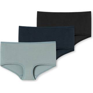 Schiesser 3-pak 95-5 Boyshorts Organic Cotton - Black/Blue - 46 * Kampagne *