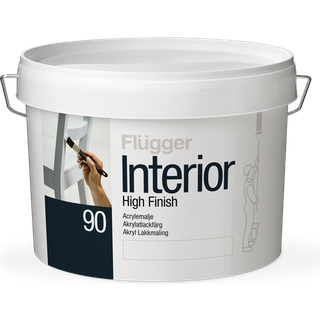 Træmaling - Interior High Finish 90 Flügger 0,75 L Råhvid S0500-N