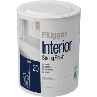 Svanemærket PU træmaling - Interior Strong Finish 20 Flügger 0,75 L