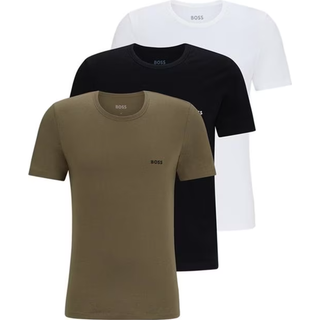 BOSS 3-Pak Klassiske T-Shirts i Grønne Nuancer