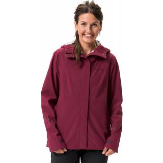 Vaude Women's Yaras Jacket V Regnjakke Damer størrelse 38 farve rød