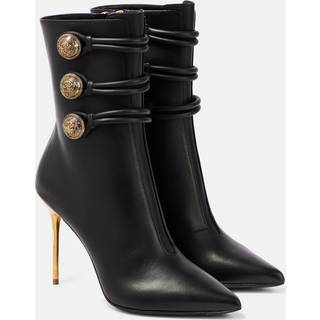 Balmain Alma leather ankle boots - black - EU 38.5