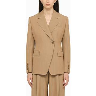 Burberry Single-breasted wool blazer - beige - XS