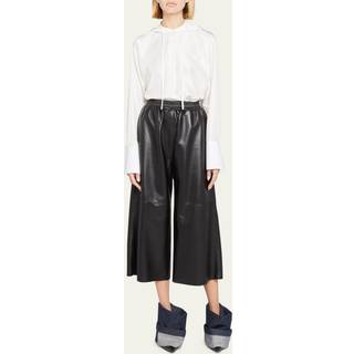 Loewe Leather cropped pants - black - S