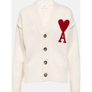 Ami Paris Ami De CÅur virgin wool cardigan - white - XL