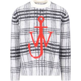 JW Anderson Logo checked sweater - black - EU 46