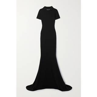 Balenciaga Cotton-blend T-shirt maxi dress - black - S
