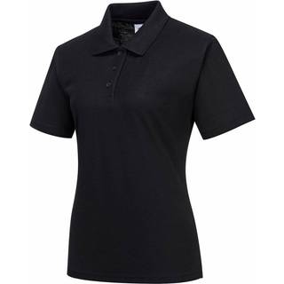 Napels Dame Polo Shirt - Sort (Størrelse: X-Small)