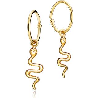 YOUNG ONE SNAKE - Earring goldplated silver - 1 par