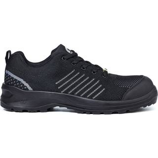 BATA Eagle Cernan Sort Sikkerhedssko m/snørebånd EN ISO 20345:2011:2011 S1 P SRC ESD Str. 38