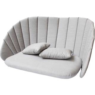 Cane-line peacock hyndesæt til 2-pers. sofa lys grå cane-line natté
