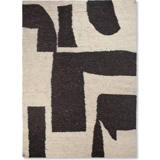 Ferm Living Piece uldtæppe Offwhite/Toffee, 200x300 cm