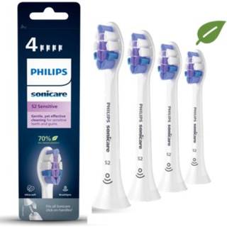 Philips HX6054/10 Sonicare S Sensitive tandbørstehoveder 4-pak