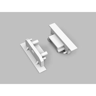 Endestykke GROOVE14 GEN2 SQ - Med hul, hvid
