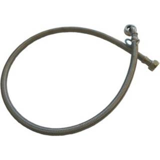 Neoperl tilslutningsslange 100 cm. 1/2 inc x 3/4 inc - til varmt vand - vinkel