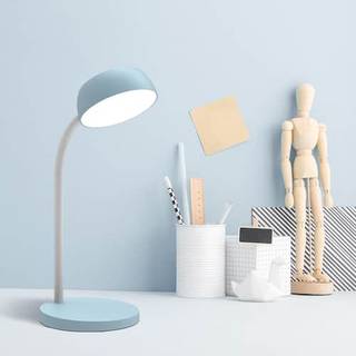 Unilux Tamy LED bordlampe 20.000 timer 33 cm høj blå
