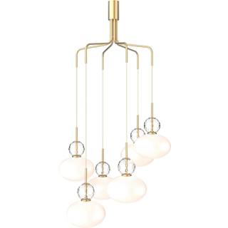 Nuura Rizzatto Cluster 6 Pendel Satin Messing/Opal