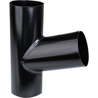Plastmo grenrør 75 mm, 70°, Sort Stål, prælake 5658540