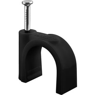 Goobay Kabelclips 16 mm, sort
