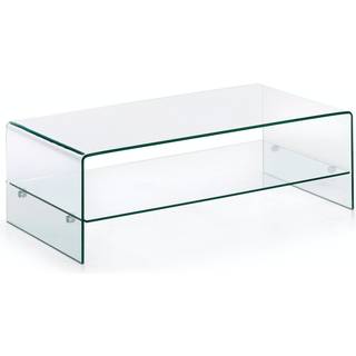 Aspen Glas sofabord m. hylde