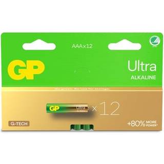 GP Battery Ultra Alkaline AAA/LR03 12-pack