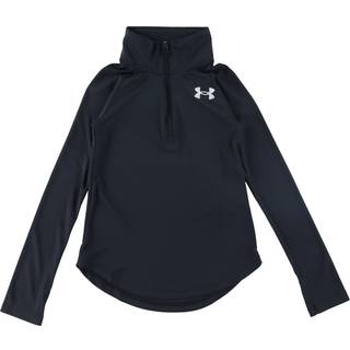 Sweatshirt med hætte Under Armour Tech Graphic 1/2 Zip-BLK 1379532-001 Størrelse YSM