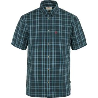 Fjällräven Övik Lite Shirt S/S Skjorte Herrer størrelse M farve blå