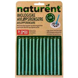 Plumbo Naturent, Afløbsrens, 12 stk. rørpinde