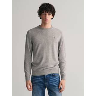 Crewneck Sweater, Grey Melange, XXL