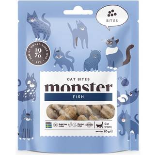 Monster Cat Soft Bites Fisk - 50 g
