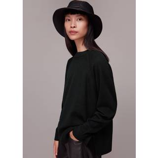 Whistles Whistles Black Ultimate Cashmere Crew Neck Jumper