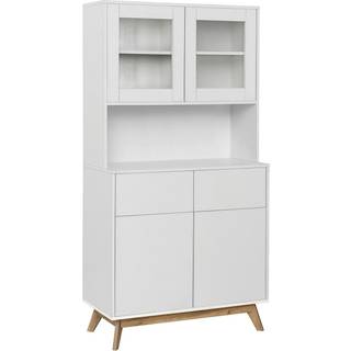Buffet 2+2 Døre Hvid Hvid Eg