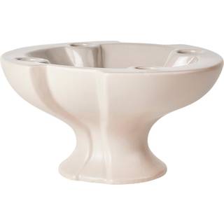Broste Copenhagen Leda lysestage Ø22x12 cm Grey/Sand