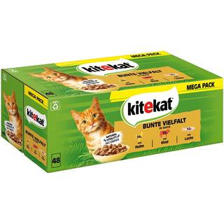 Kitekat Vådfoder til katte i portionspose, stort udvalg i sauce 33.32 DKK/1 kg