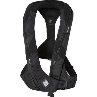 Oppustelig redningsvest Baltic Poseidon Sele 150N, automatisk, sort + kulsyrepatron 33 gram, 40 - 120 kg